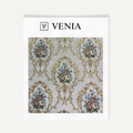 Chantilly Fabric Ivory – delicate printed curtain and upholstery fabric | Venia Home
