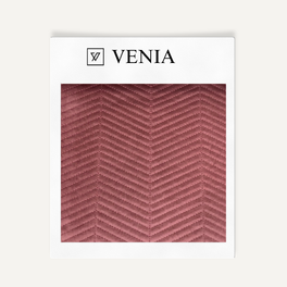 Chevron Quilted Velvet Dusty Rose