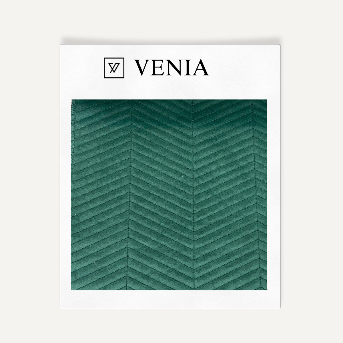 Chevron Quilted Velvet Emerald Green – premium quilted velvet upholstery fabric | Venia Home
