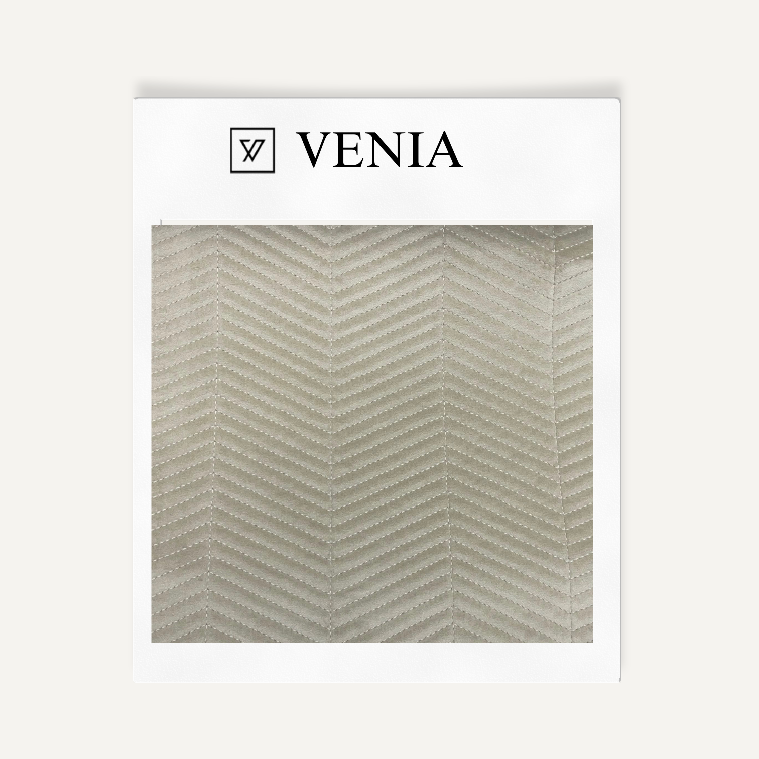 Chevron Quilted Velvet Ivory – premium quilted velvet upholstery fabric | Venia Home