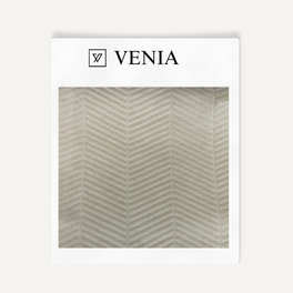Chevron Quilted Velvet Ivory