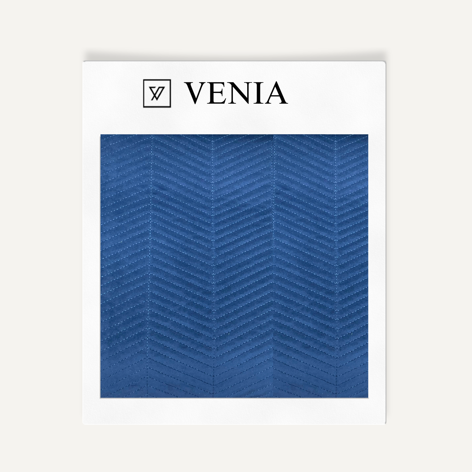 Chevron Quilted Velvet Navy – premium quilted velvet upholstery fabric | Venia Home
