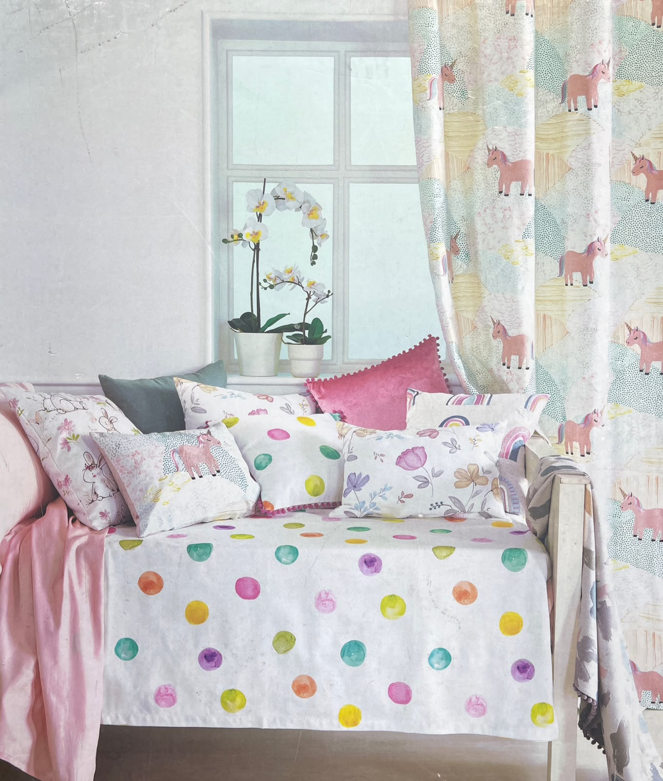 Children's novelty fabric – styled setting | Venia Home