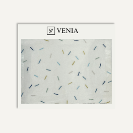 Confetti Dash Sheer Fabric - Blues