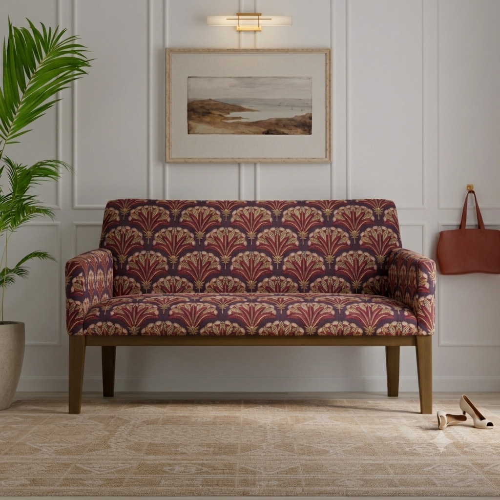 Deco Palm Fabric – room setting | Venia Home