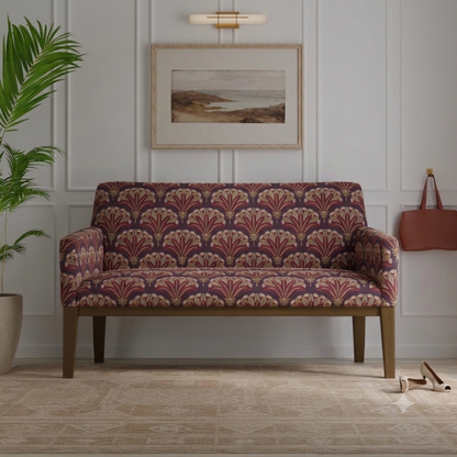 Deco Palm Fabric – draped view | Venia Home