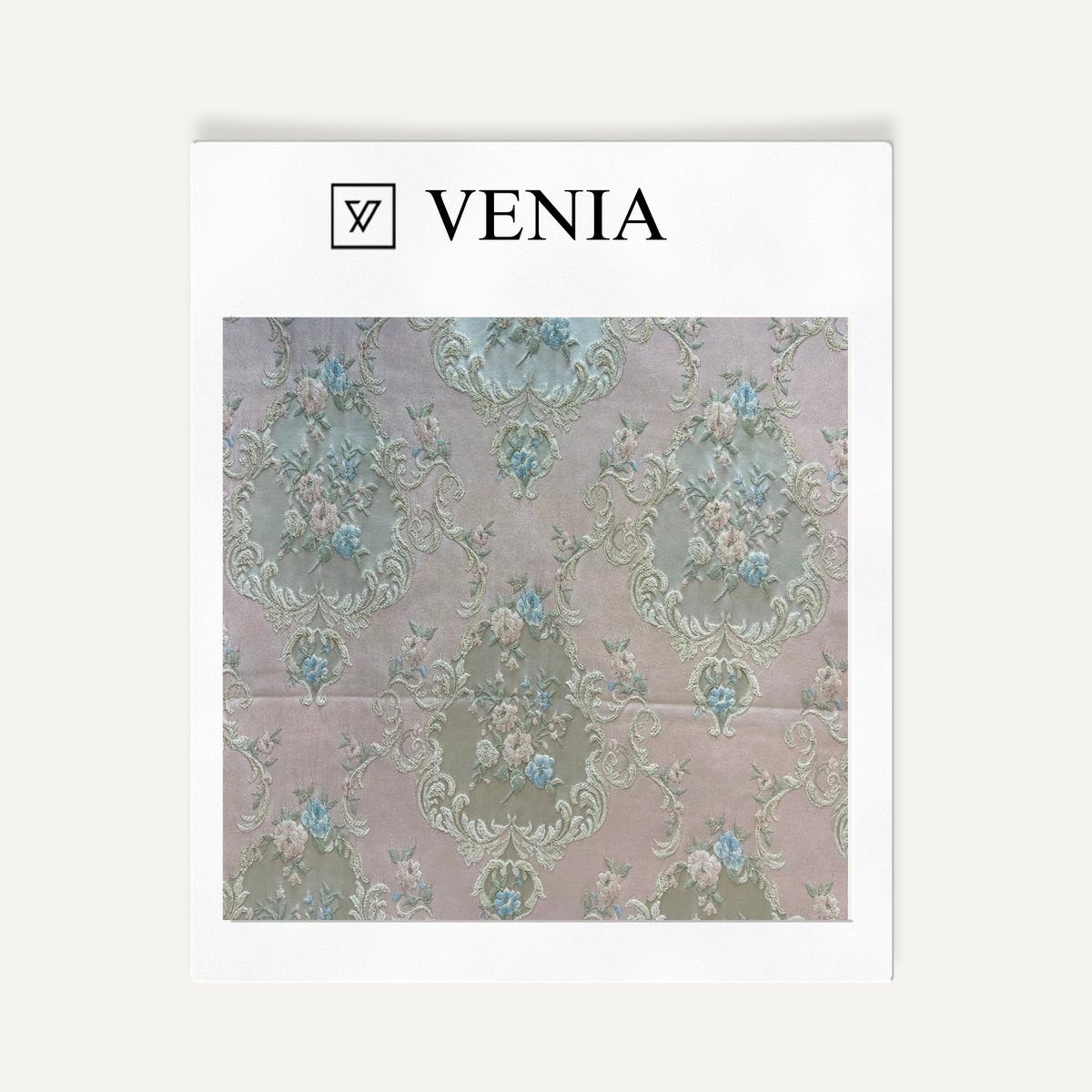 Elise Fabric Blush – elegant printed curtain and upholstery fabric | Venia Home