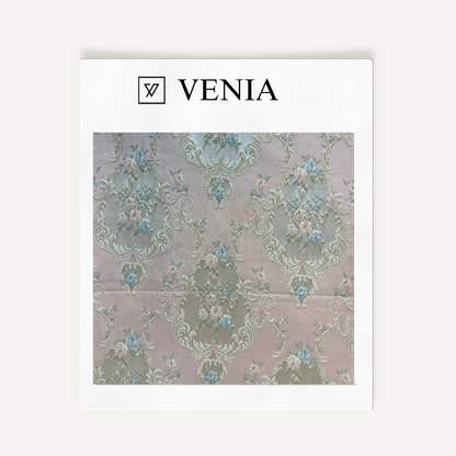 Elise Fabric Blush – elegant printed curtain and upholstery fabric | Venia Home