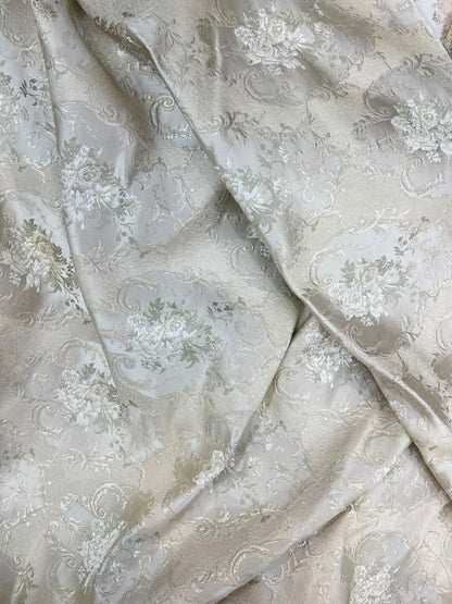 Elise Fabric Pearl – curtain detail | Venia Home
