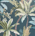 Palm Canopy Wallpaper - Deep Teal