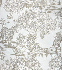 Garden Toile Wallpaper - Taupe