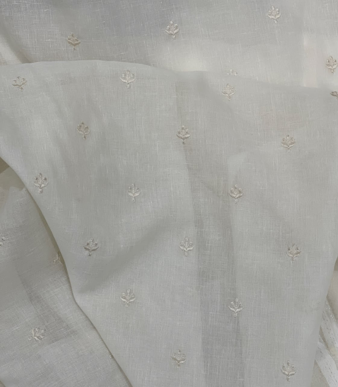 Fleur Sheer Curtain – draped detail | Venia Home