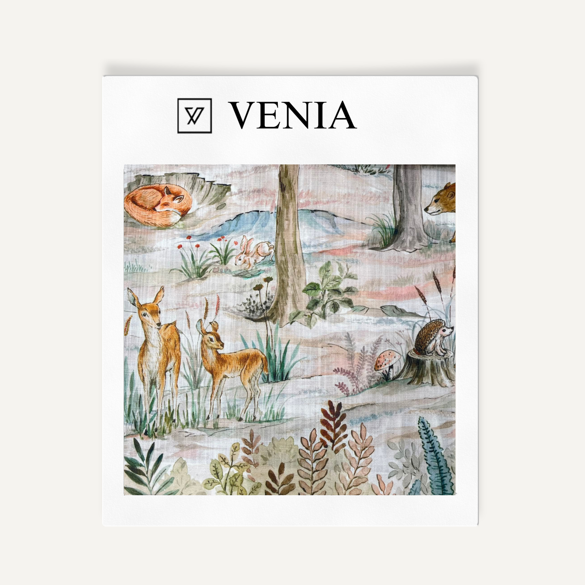 Forest Tale Fabric – illustrated printed curtain fabric | Venia Home