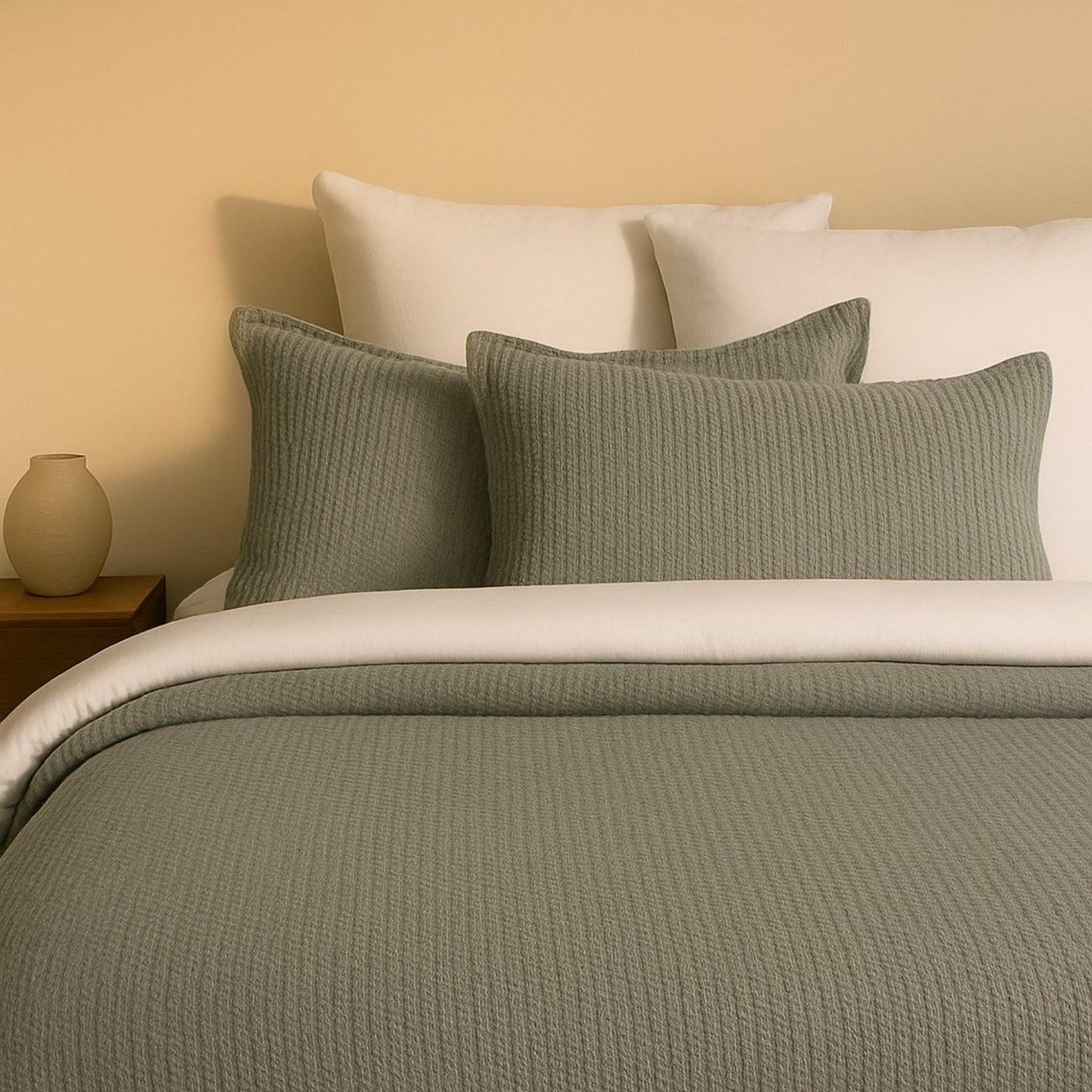 Yasmin Waffle Blanket & Bedspread
