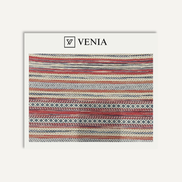 Heritage Stripe Fabric - Brick