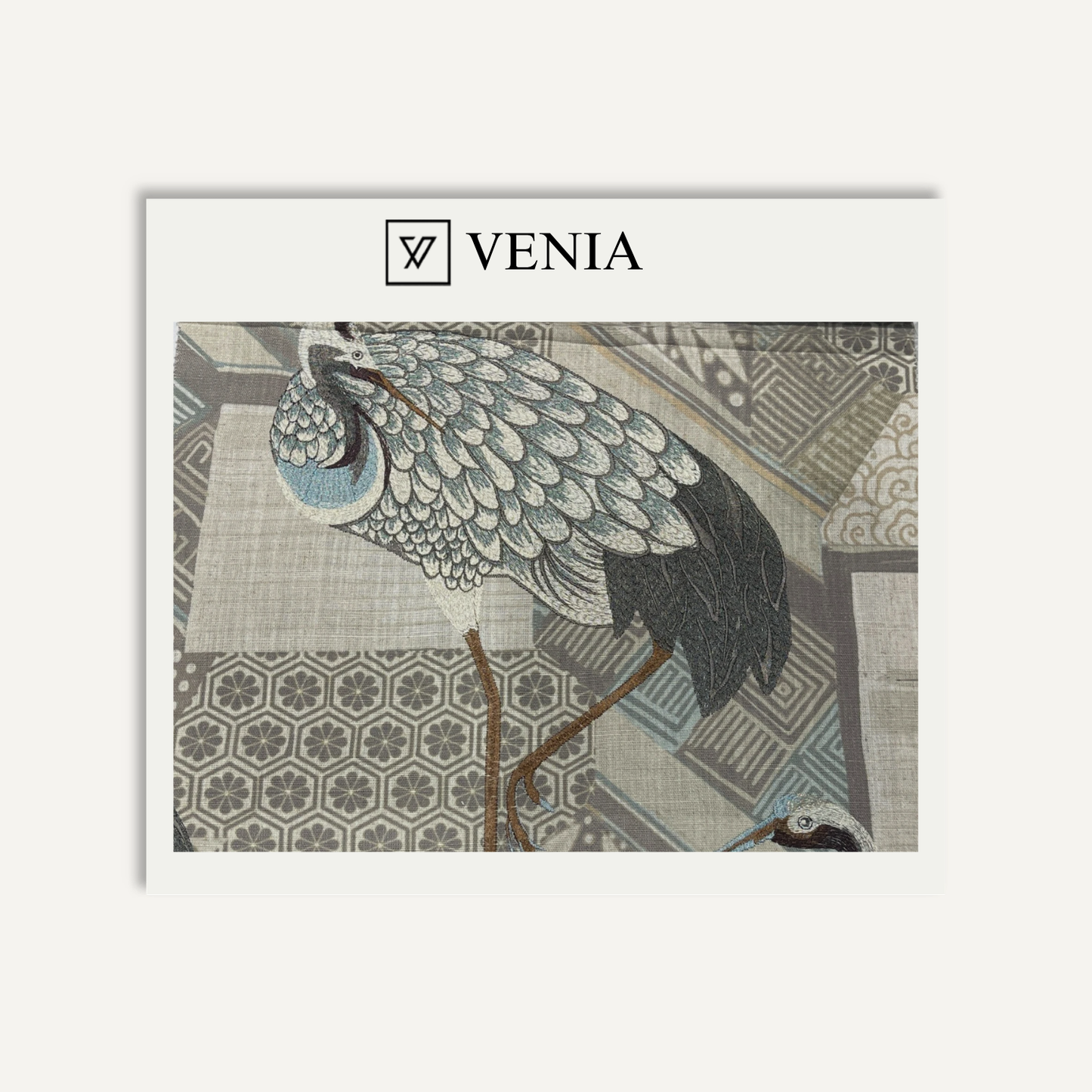 Heron Grove Fabric – nature print curtain and upholstery fabric | Venia Home