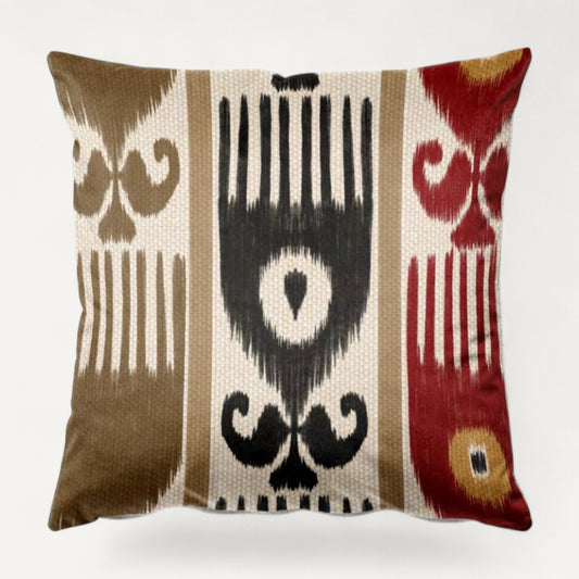 Ikat Grid cushion – styled setting | Venia Home