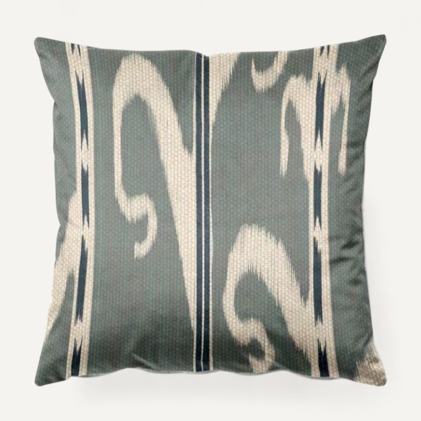 Ikat Scroll cushion – styled setting | Venia Home
