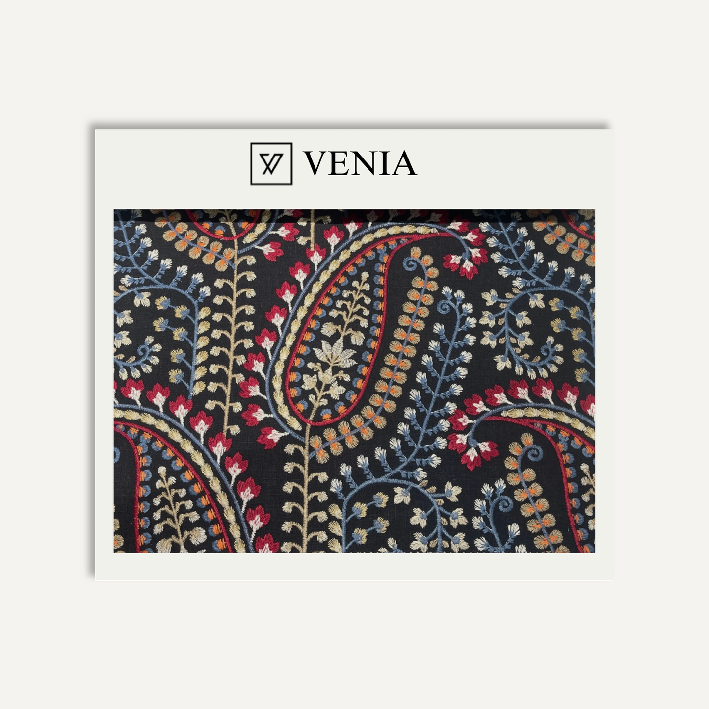 Kashmir Paisley Fabric – paisley print curtain and upholstery fabric | Venia Home