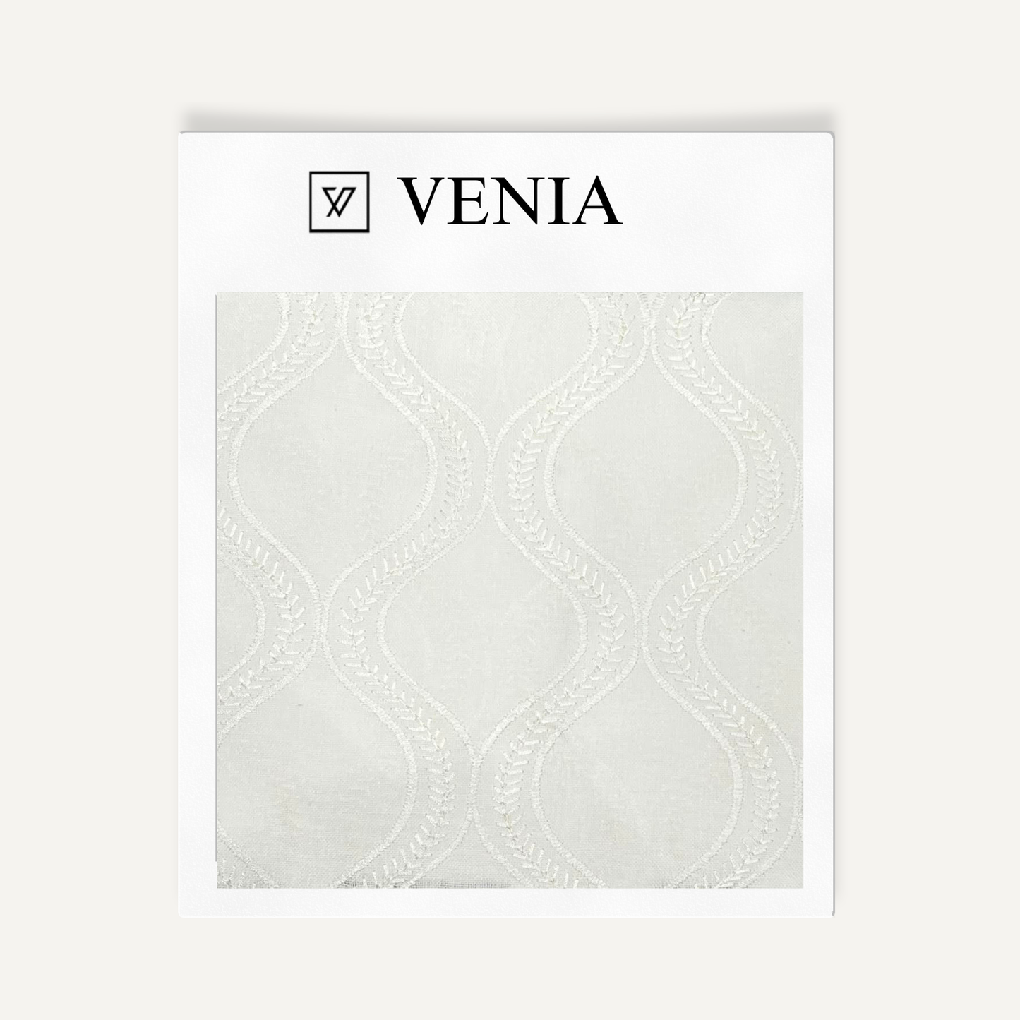 Lattice Sheer Curtain – geometric embroidered sheer curtain fabric | Venia Home