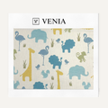 Little Safari Fabric – illustrated printed curtain fabric for children's rooms | Venia Home