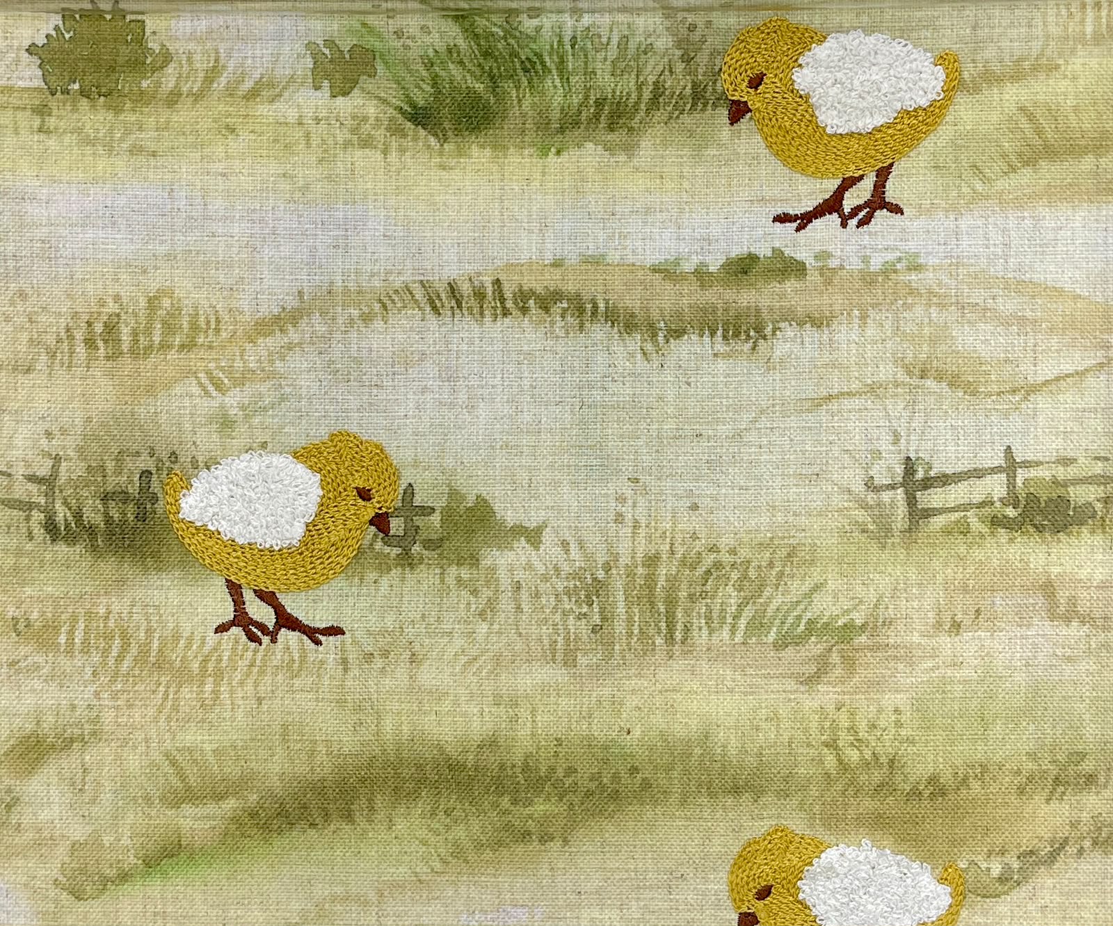 Meadow Chick Fabric – room setting | Venia Home