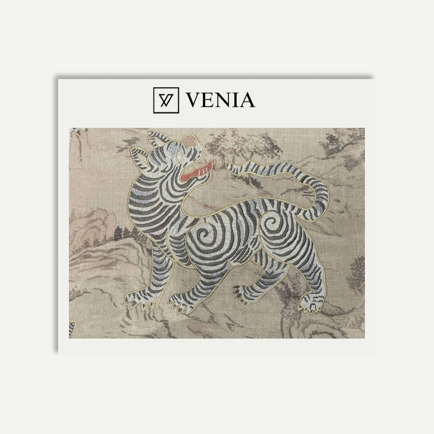 Mountain Tiger Fabric – tiger print curtain and upholstery fabric | Venia Home