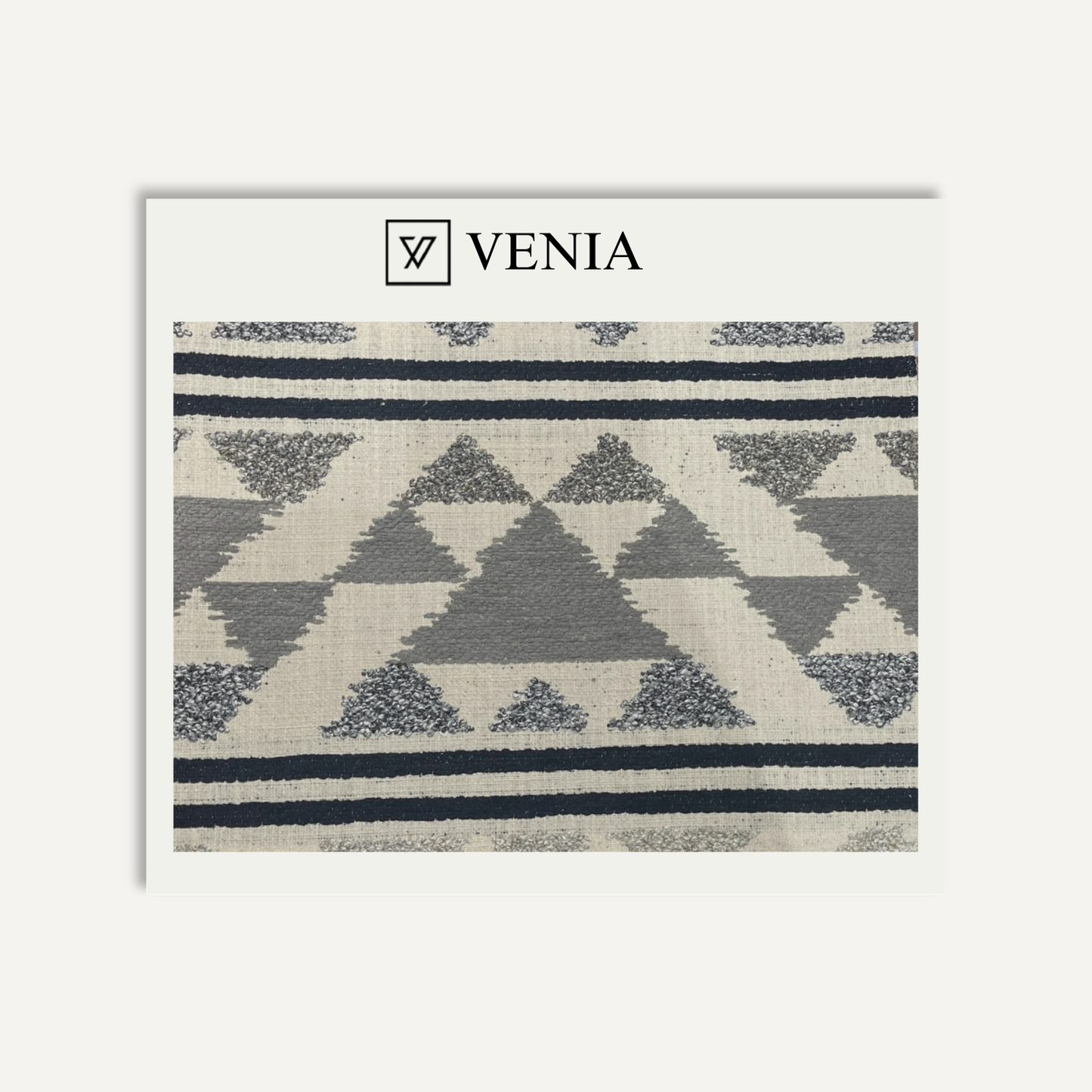 Nomad Kilim Fabric Tonal Grey – kilim print curtain and upholstery fabric | Venia Home