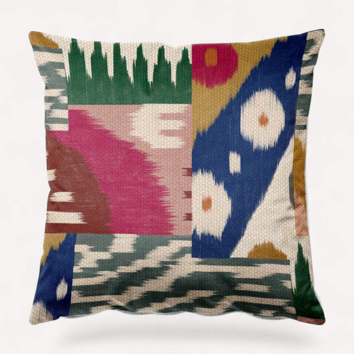 Patchwork cushion – styled setting | Venia Home
