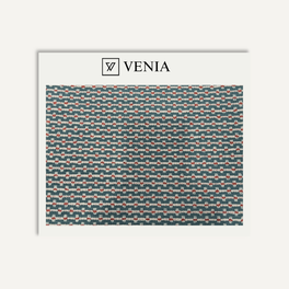 Pebble Grid Fabric - Lagoon