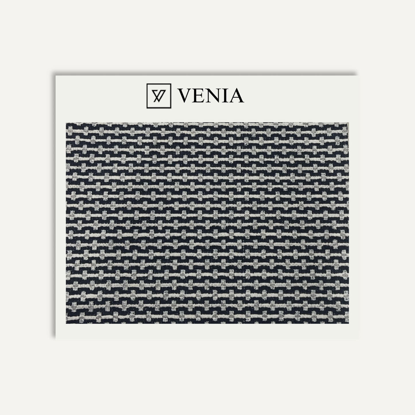 Pebble Grid Fabric Onyx – geometric print curtain and upholstery fabric | Venia Home