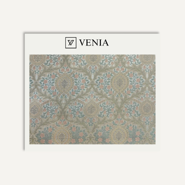 Portico Fabric - Blush & Blue