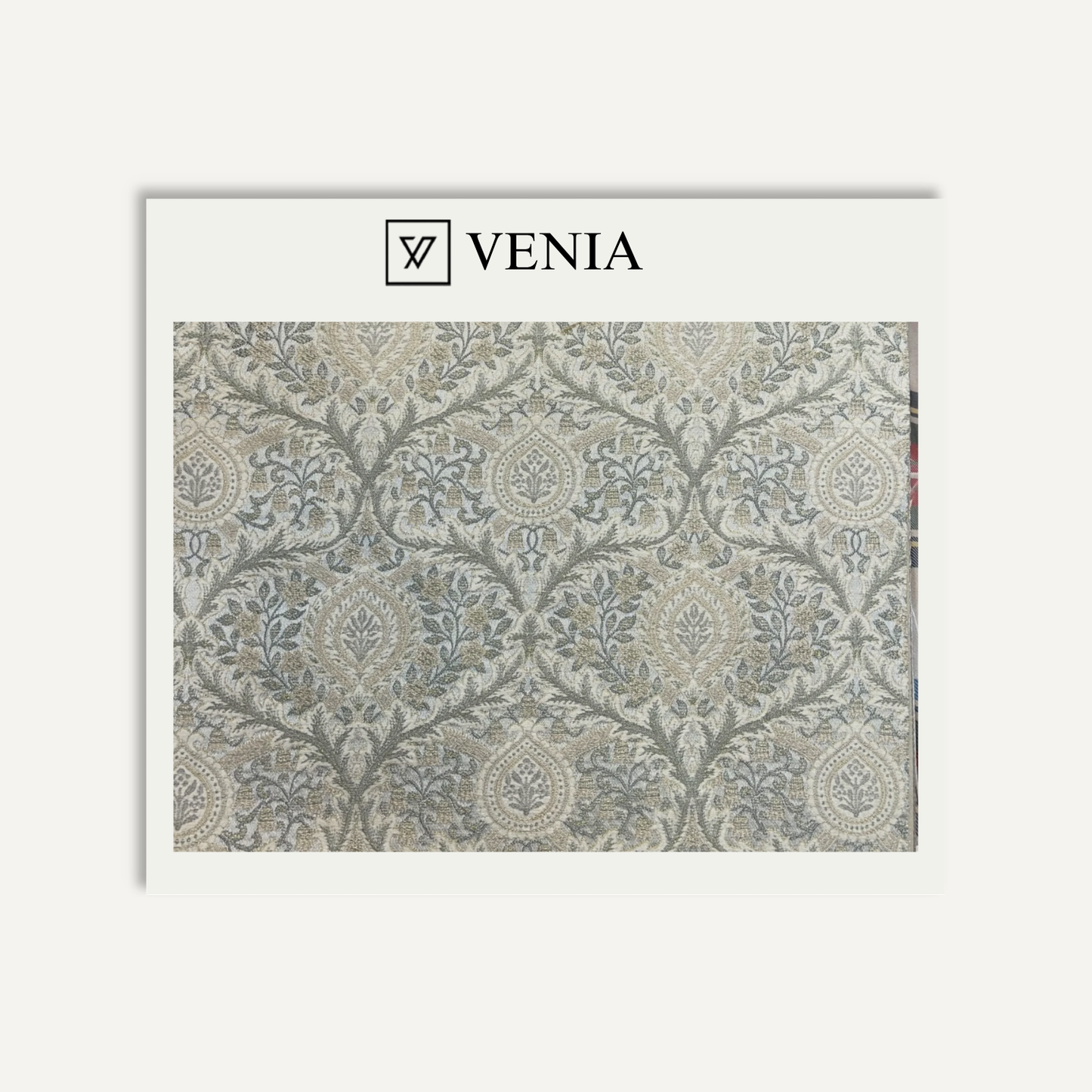 Portico Fabric Stone – printed curtain and upholstery fabric | Venia Home