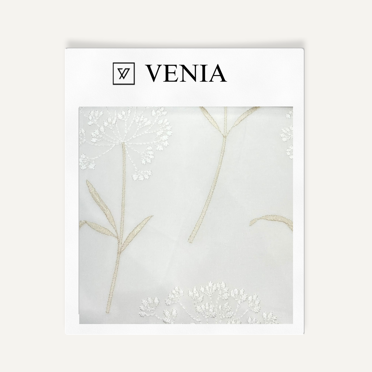 Queen Anne Sheer Curtain – classic embroidered sheer curtain fabric | Venia Home