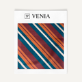 Retro Diagonal Stripe Burgundy – striped upholstery and curtain fabric | Venia Home
