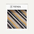Retro Diagonal Stripe Slate – striped upholstery and curtain fabric | Venia Home