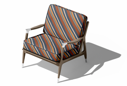 Retro Diagonal Stripe Sundown – room setting | Venia Home