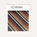 Retro Diagonal Stripe Sundown – striped upholstery and curtain fabric | Venia Home