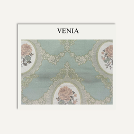 Rosalie Fabric - Blue & Blush