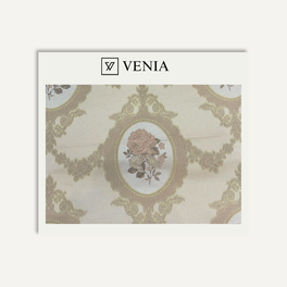 Rosalie Fabric - Ivory & Blush