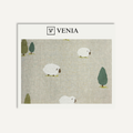 Sheep Detective Curtain Fabric – illustrated children's curtain fabric | Venia Home