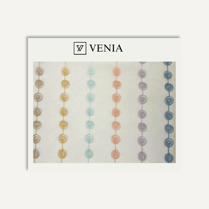 Twirl Candy Sheer Fabric Pastels – printed sheer curtain fabric | Venia Home