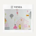 Up We Go Fabric – illustrated printed curtain fabric for children's rooms | Venia Home