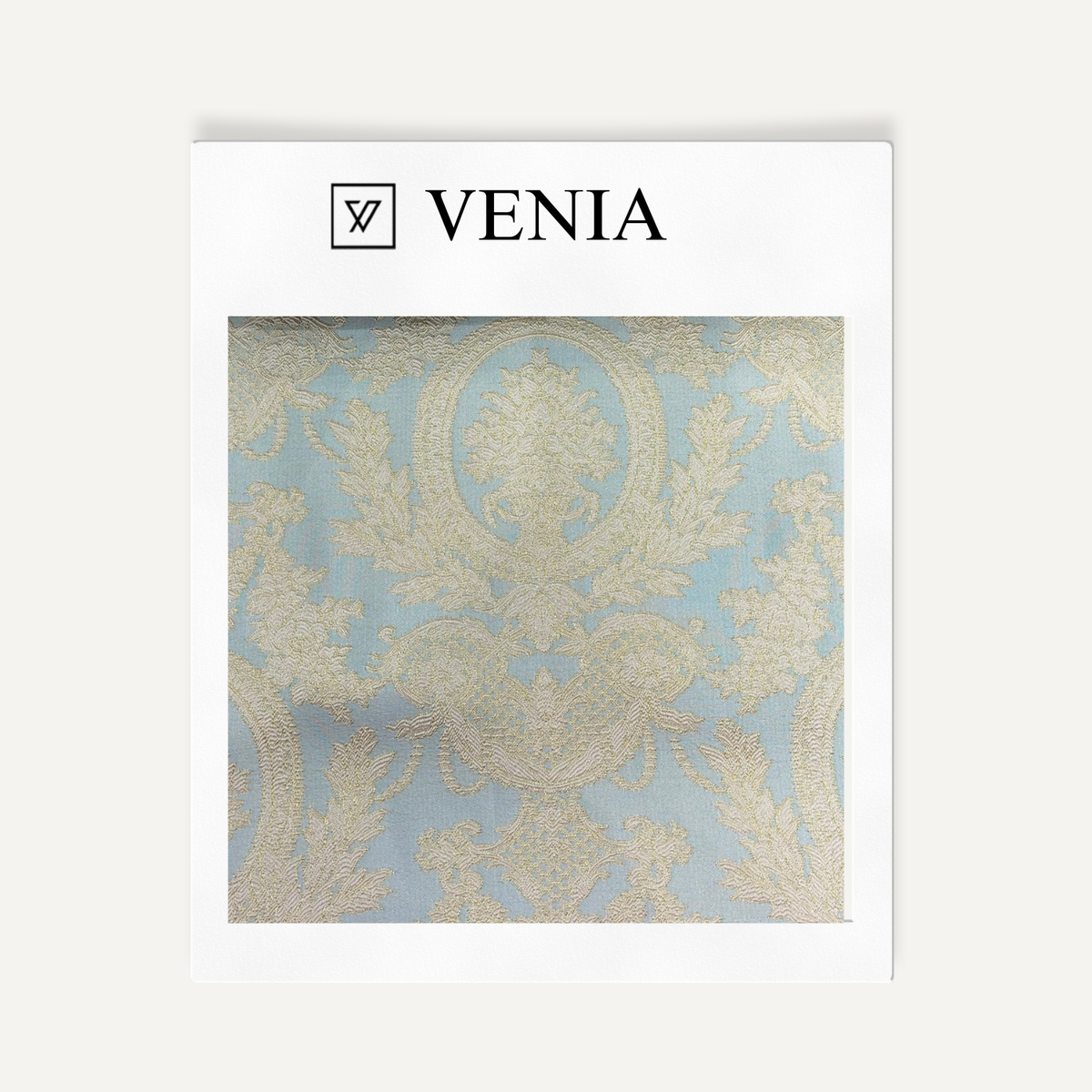 Versailles Fabric Blue – jacquard curtain and upholstery fabric | Venia Home