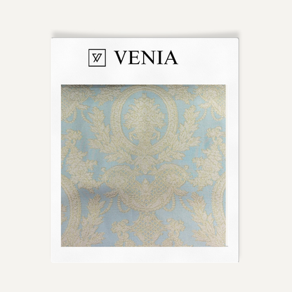 Versailles Fabric Blue – jacquard curtain and upholstery fabric | Venia Home