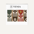 Ikat grid fabric II upholstery swatch by Venia Home