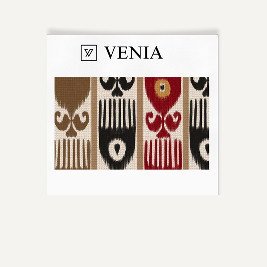 Ikat grid fabric III upholstery swatch by Venia Home