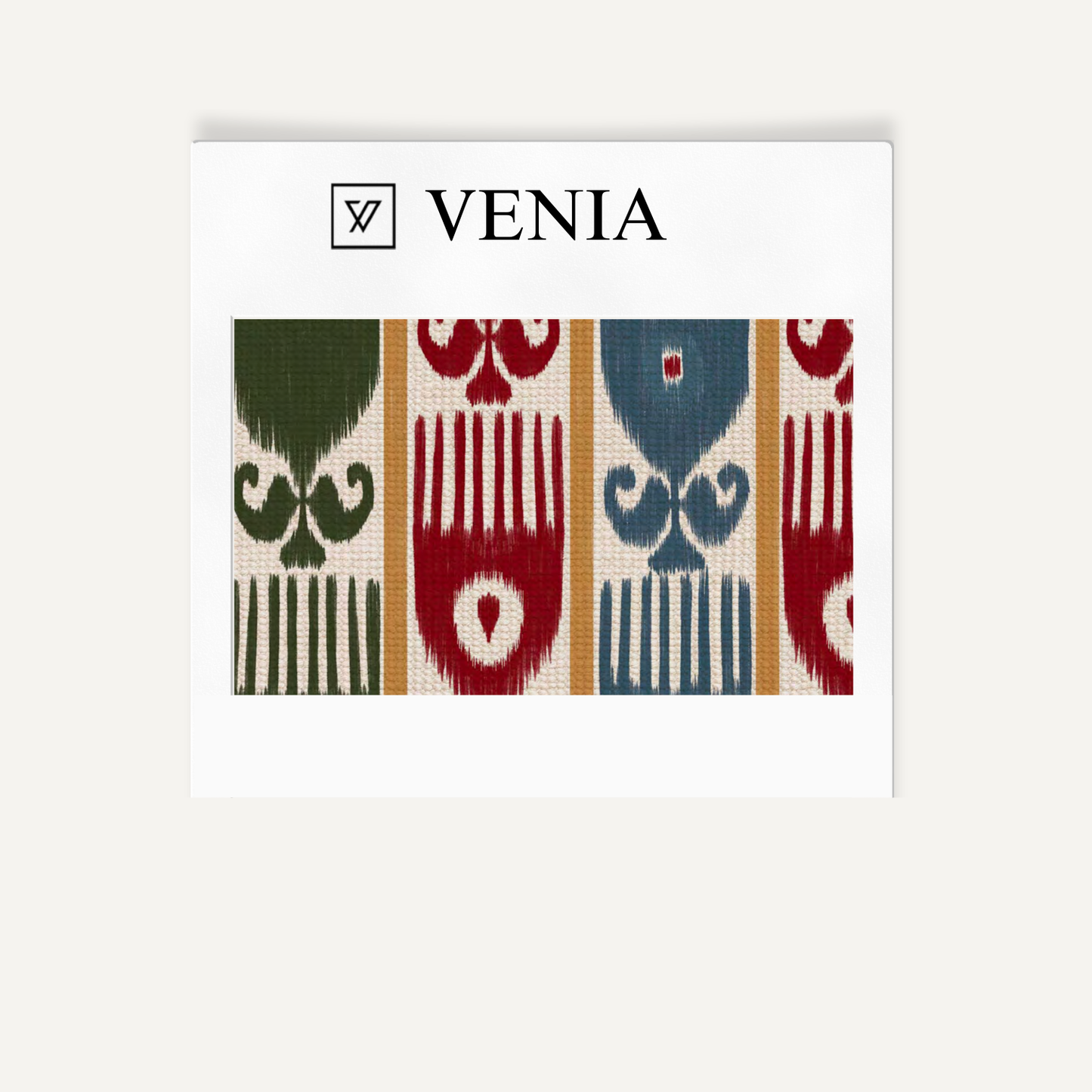 Ikat grid fabric IV upholstery swatch by Venia Home
