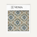 Sage ikat hex upholstery fabric swatch by Venia Home