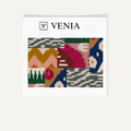 Ikat patchwork fabric I upholstery swatch by Venia Home